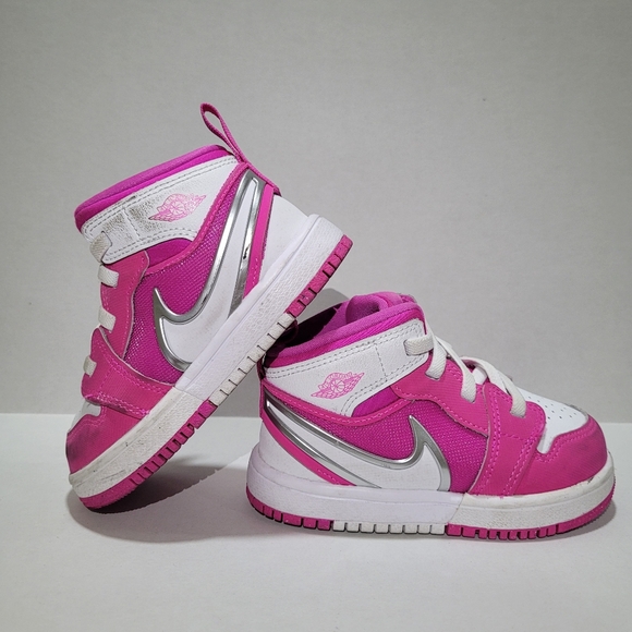 Nike Jordan Size 7c AJ 1 Easyon Mid Girls' Toddler - Picture 1 of 8